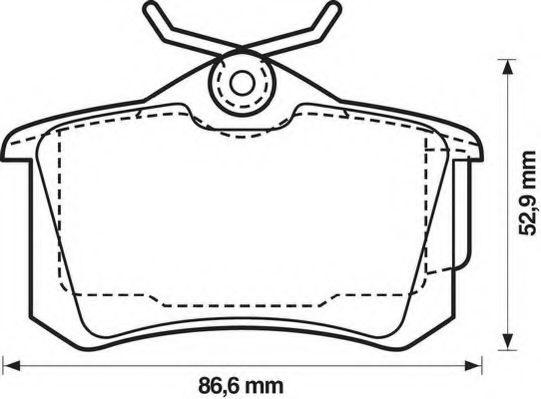 Set placute frana,frana disc RENAULT FLUENCE (L30) (2010 - 2016) JURID 573005JC piesa NOUA