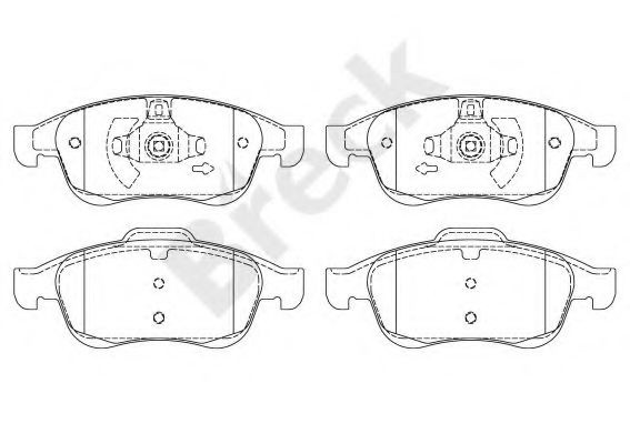 Set placute frana,frana disc RENAULT FLUENCE (L30) (2010 - 2016) Break 24914 00 701 00 piesa NOUA