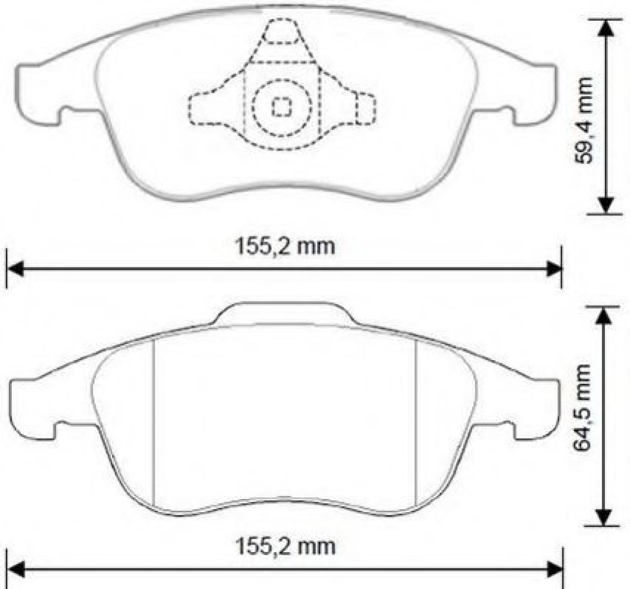 Set placute frana,frana disc RENAULT FLUENCE (L30) (2010 - 2016) JURID 573268J piesa NOUA