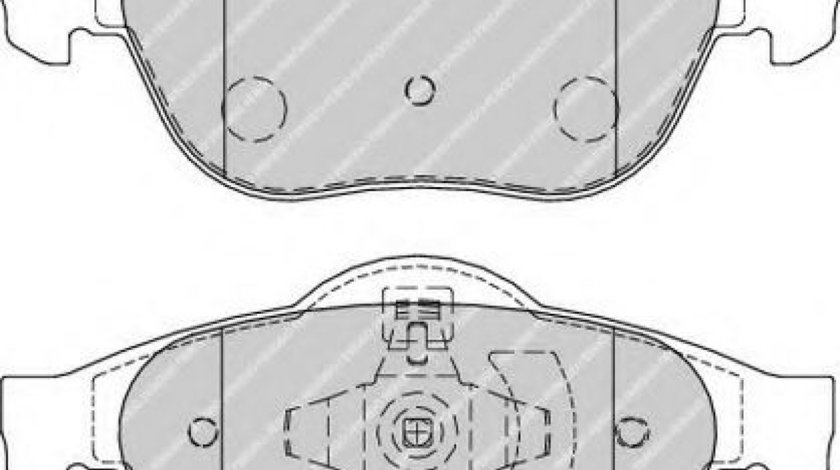 Set placute frana,frana disc RENAULT GRAND SCENIC II (JM0/1) (2004 - 2016) FERODO FDB1865 piesa NOUA