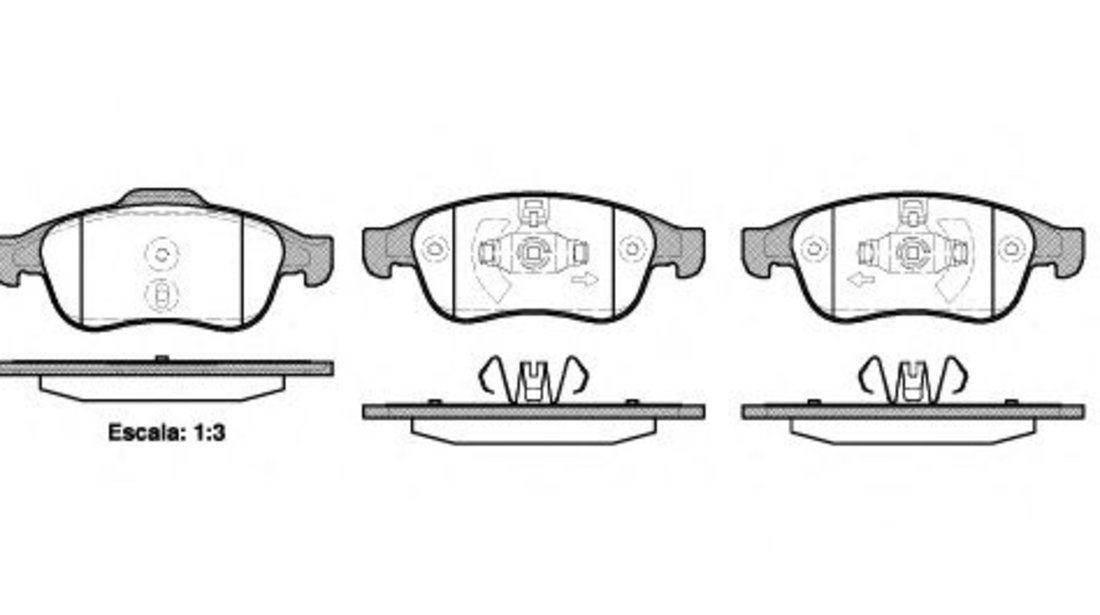 Set placute frana,frana disc RENAULT GRAND SCENIC III (JZ0/1) (2009 - 2016) REMSA 1248.10 piesa NOUA