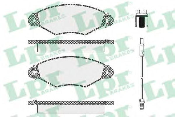 Set placute frana,frana disc RENAULT KANGOO (KC0/1) (1997 - 2007) LPR 05P1106 piesa NOUA