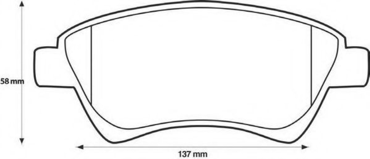 Set placute frana,frana disc RENAULT KANGOO (KC0/1) (1997 - 2007) JURID 573124J piesa NOUA