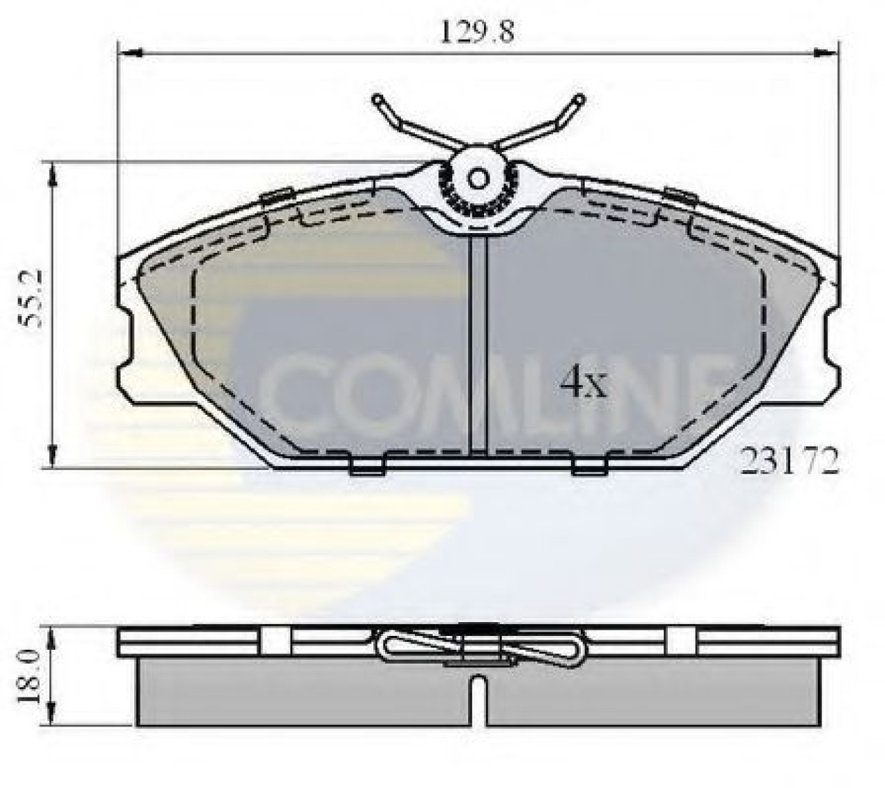 Set placute frana,frana disc RENAULT LAGUNA I (B56, 556) (1993 - 2001) COMLINE CBP0526 piesa NOUA