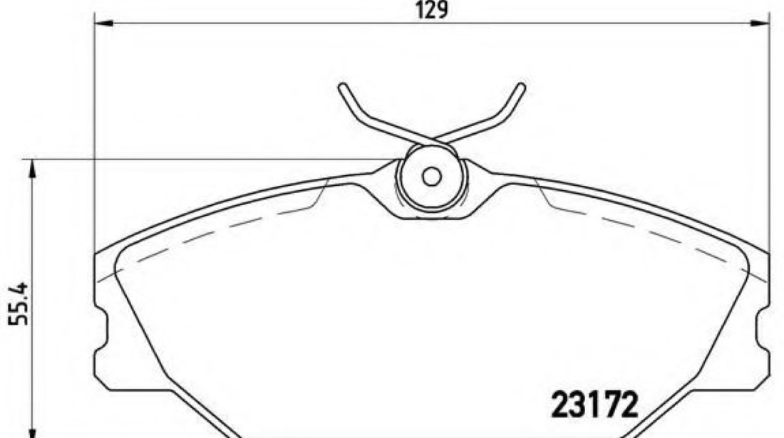 Set placute frana,frana disc RENAULT LAGUNA I Grandtour (K56) (1995 - 2001) BREMBO P 68 027 piesa NOUA