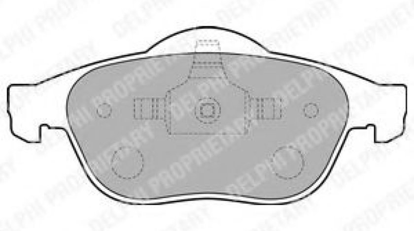 Set placute frana,frana disc RENAULT LAGUNA II Grandtour (KG0/1) (2001 - 2016) DELPHI LP1708 piesa NOUA