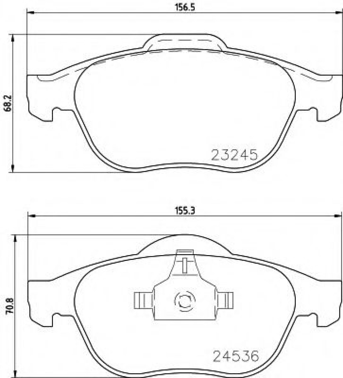 Set placute frana,frana disc RENAULT LAGUNA II (BG0/1) (2001 - 2016) TEXTAR 2324502 piesa NOUA