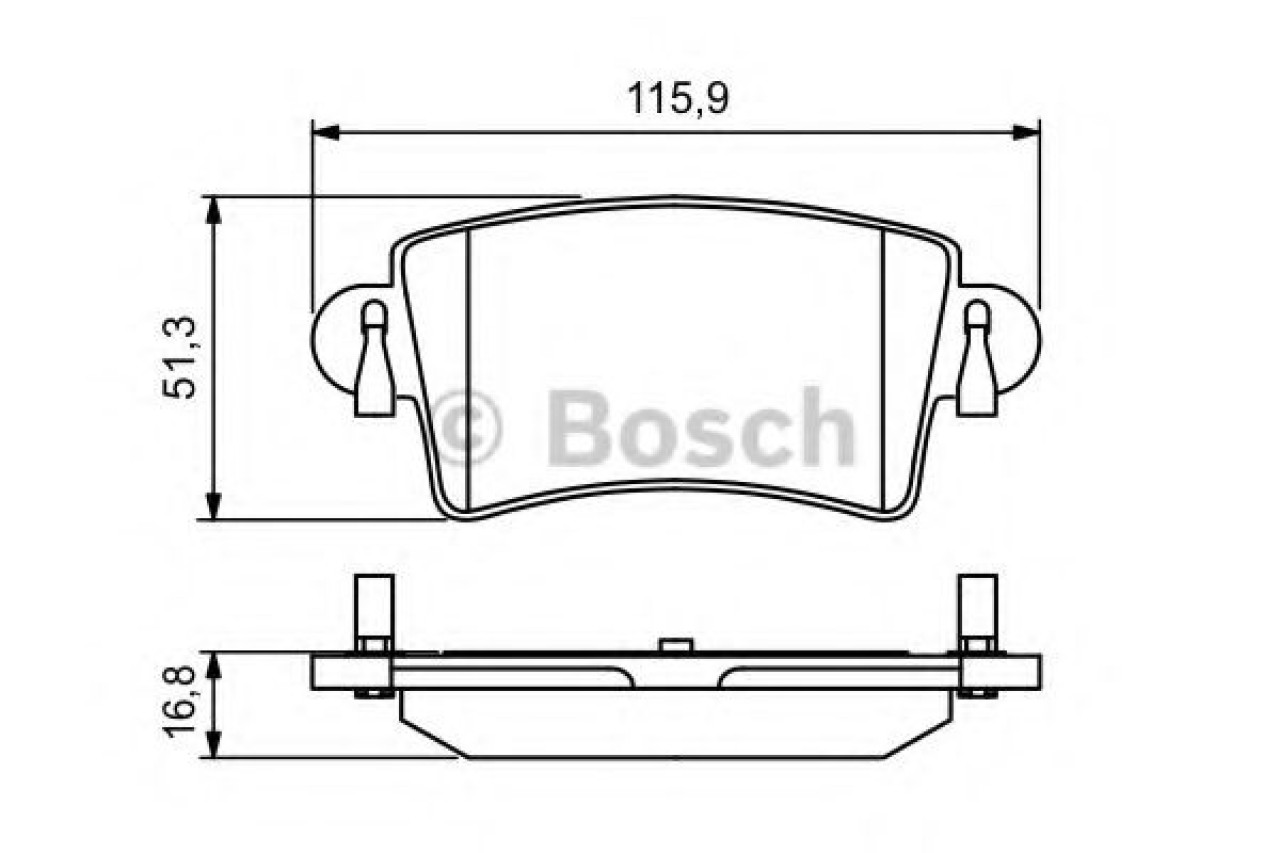 Set placute frana,frana disc RENAULT MASTER II caroserie (FD) (1998 - 2010) BOSCH 0 986 494 043 piesa NOUA