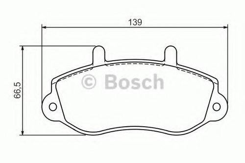 Set placute frana,frana disc RENAULT MASTER II bus (JD) (1998 - 2010) BOSCH 0 986 494 288 piesa NOUA