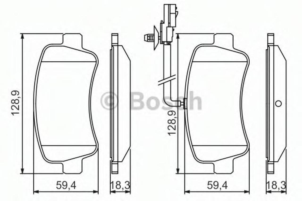 Set placute frana,frana disc RENAULT MASTER III bus (JV) (2011 - 2016) BOSCH 0 986 494 500 piesa NOUA