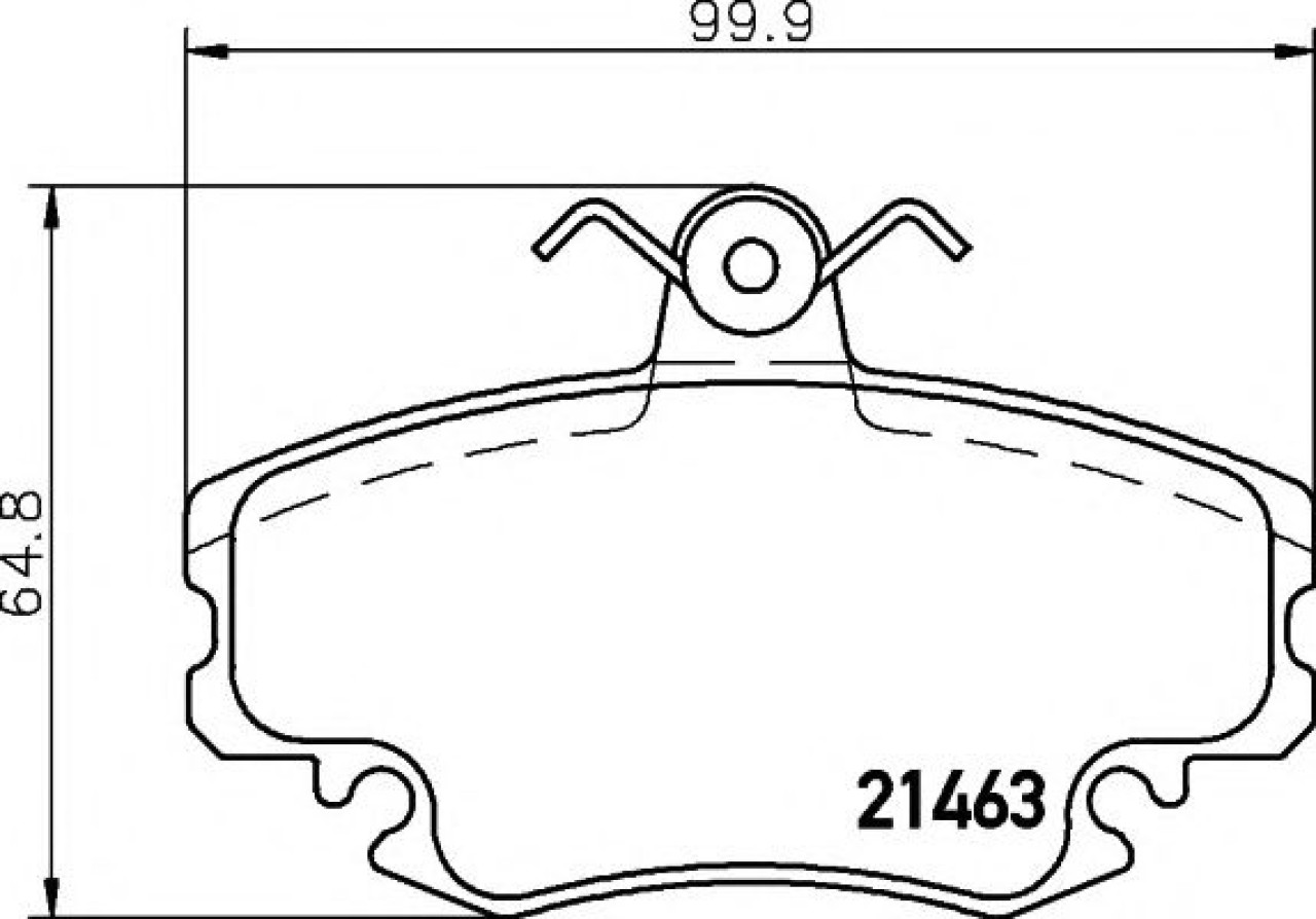 Set placute frana,frana disc RENAULT MEGANE I (BA0/1) (1995 - 2004) TEXTAR 2146306 piesa NOUA