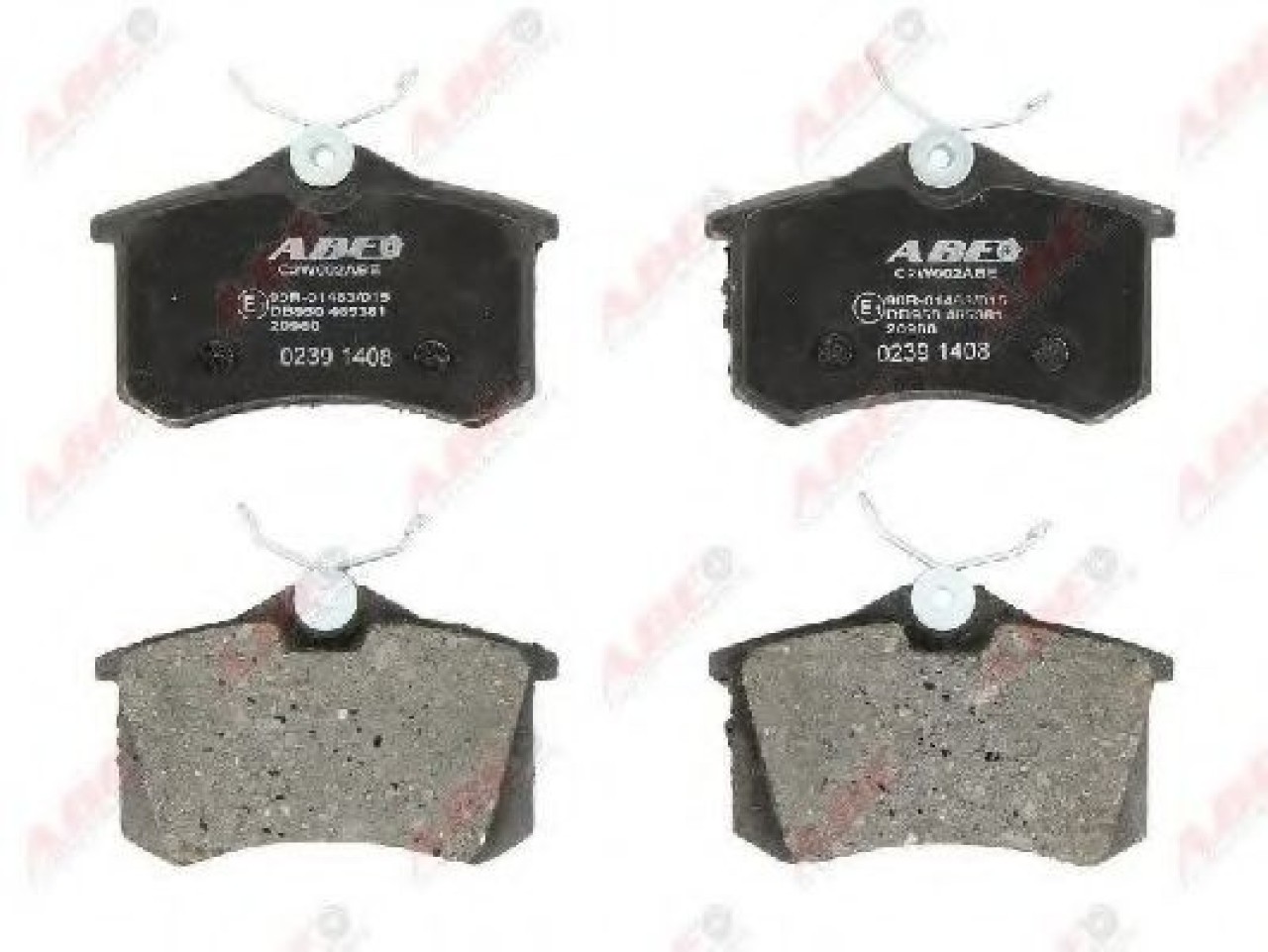 Set placute frana,frana disc RENAULT MEGANE I Break (KA0/1) (1999 - 2003) ABE C2W002ABE piesa NOUA