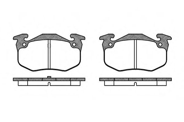 Set placute frana,frana disc RENAULT MEGANE I Classic (LA0/1) (1996 - 2006) REMSA 0144.50 piesa NOUA