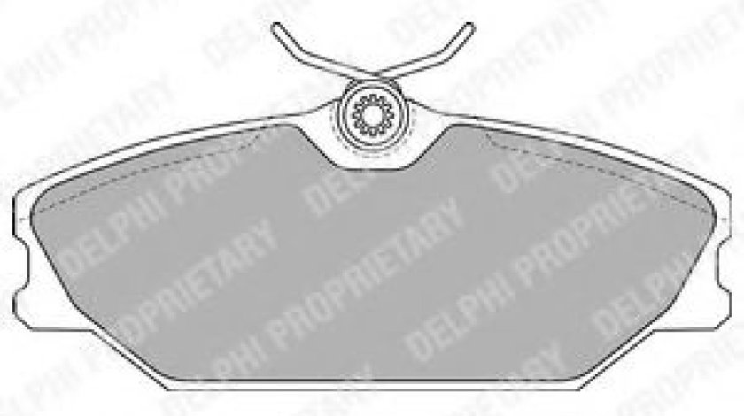 Set placute frana,frana disc RENAULT MEGANE II (BM0/1, CM0/1) (2002 - 2011) DELPHI LP1744 piesa NOUA