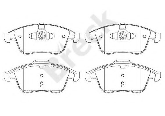 Set placute frana,frana disc RENAULT MEGANE III Hatchback (BZ0) (2008 - 2016) Break 24709 00 701 00 piesa NOUA