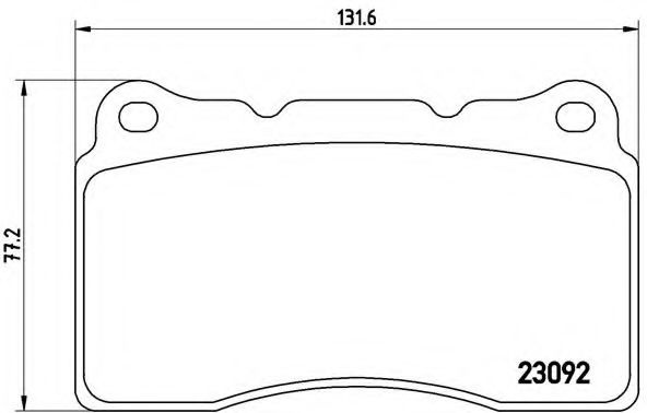 Set placute frana,frana disc RENAULT MEGANE III Cupe (DZ0/1) (2008 - 2016) BREMBO P 54 040 piesa NOUA