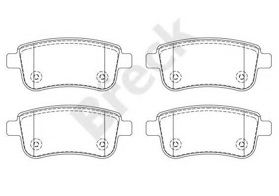 Set placute frana,frana disc RENAULT MEGANE III Grandtour (KZ0/1) (2008 - 2016) Break 24820 00 704 00 piesa NOUA