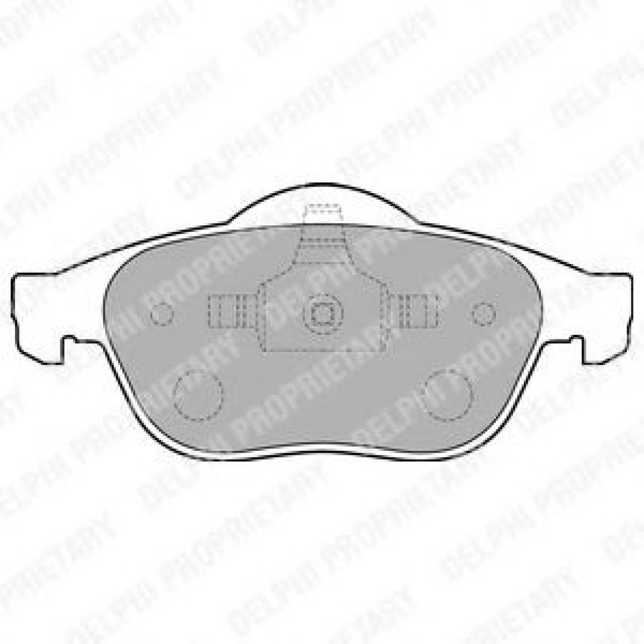 Set placute frana,frana disc RENAULT SCENIC I (JA0/1) (1999 - 2003) DELPHI LP1708 piesa NOUA