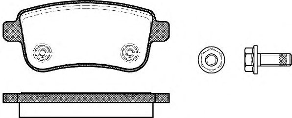 Set placute frana,frana disc RENAULT SCENIC III (JZ0/1) (2009 - 2016) REMSA 1387.00 piesa NOUA