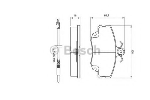 Set placute frana,frana disc RENAULT TWINGO II (CN0) (2007 - 2014) BOSCH 0 986 467 720 piesa NOUA