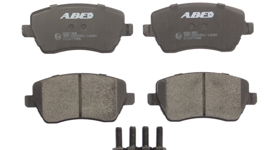 Set placute frana,frana disc RENAULT TWINGO II (CN0) (2007 - 2014) ABE C11077ABE piesa NOUA