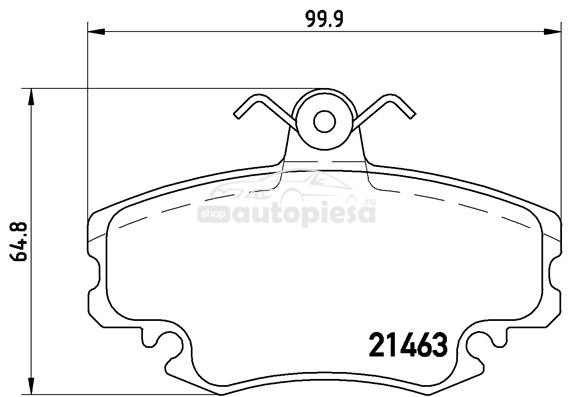 Set placute frana,frana disc RENAULT TWINGO II (CN0) (2007 - 2014) KRIEGER 0950006354 piesa NOUA