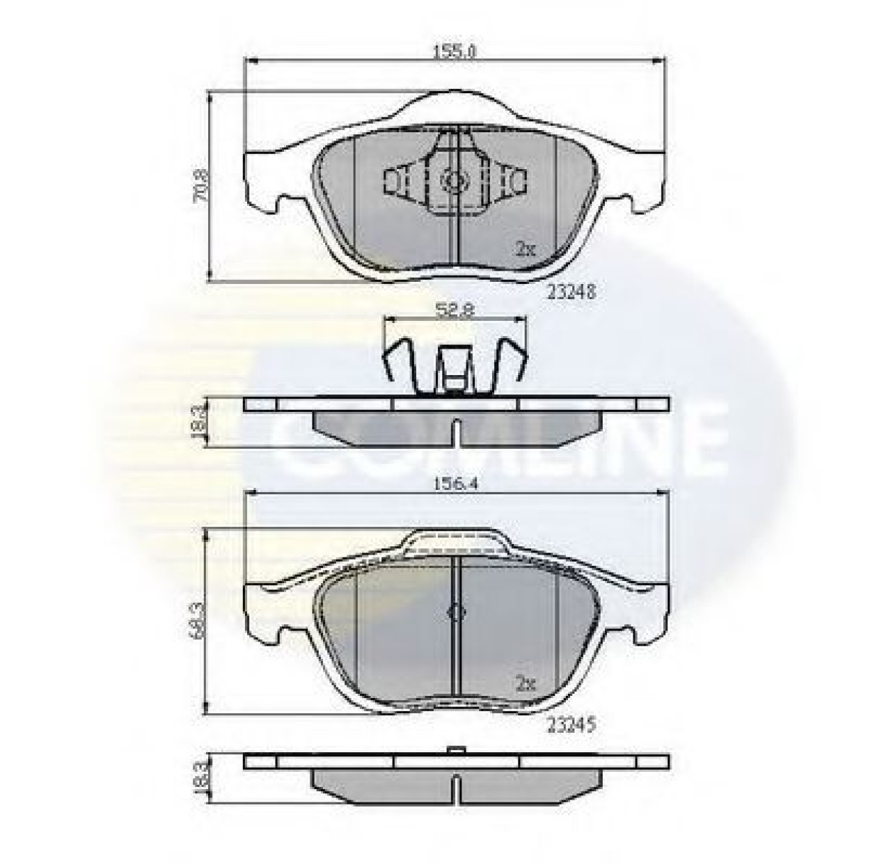 Set placute frana,frana disc RENAULT VEL SATIS (BJ0) (2002 - 2016) COMLINE CBP01116 piesa NOUA