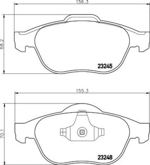 Set placute frana,frana disc RENAULT VEL SATIS (BJ0) (2002 - 2016) TEXTAR 2324802 piesa NOUA