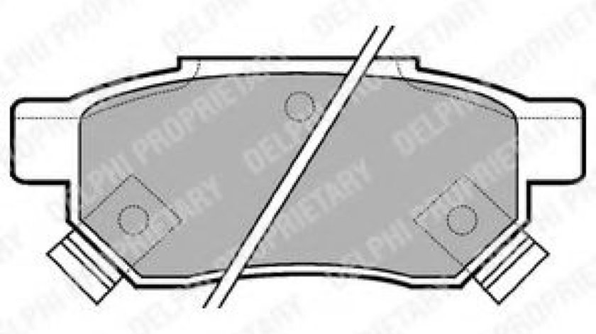 Set placute frana,frana disc ROVER 45 (RT) (2000 - 2005) DELPHI LP625 piesa NOUA