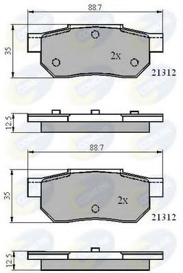 Set placute frana,frana disc ROVER STREETWISE (2003 - 2005) COMLINE CBP0460 piesa NOUA