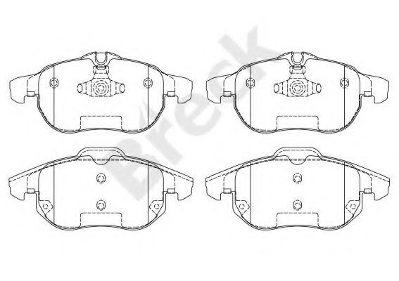 Set placute frana,frana disc SAAB 9-3 Cabriolet (YS3F) (2003 - 2016) Break 23402 00 701 00 piesa NOUA