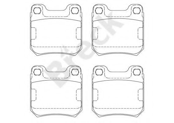 Set placute frana,frana disc SAAB 9-3 Cabriolet (YS3D) (1998 - 2003) Break 21050 00 704 00 piesa NOUA