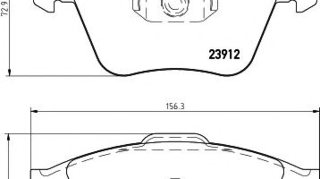 Set placute frana,frana disc SAAB 9-3 Cabriolet (YS3F) (2003 - 2016) TEXTAR 2391201 piesa NOUA