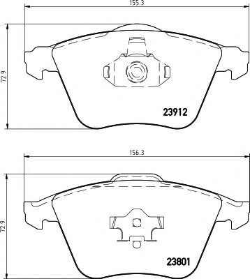 Set placute frana,frana disc SAAB 9-3 Cabriolet (YS3F) (2003 - 2016) TEXTAR 2391201 piesa NOUA