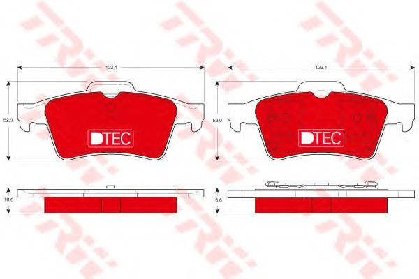 Set placute frana,frana disc SAAB 9-3 Combi (YS3F) (2005 - 2016) TRW GDB1469DTE piesa NOUA