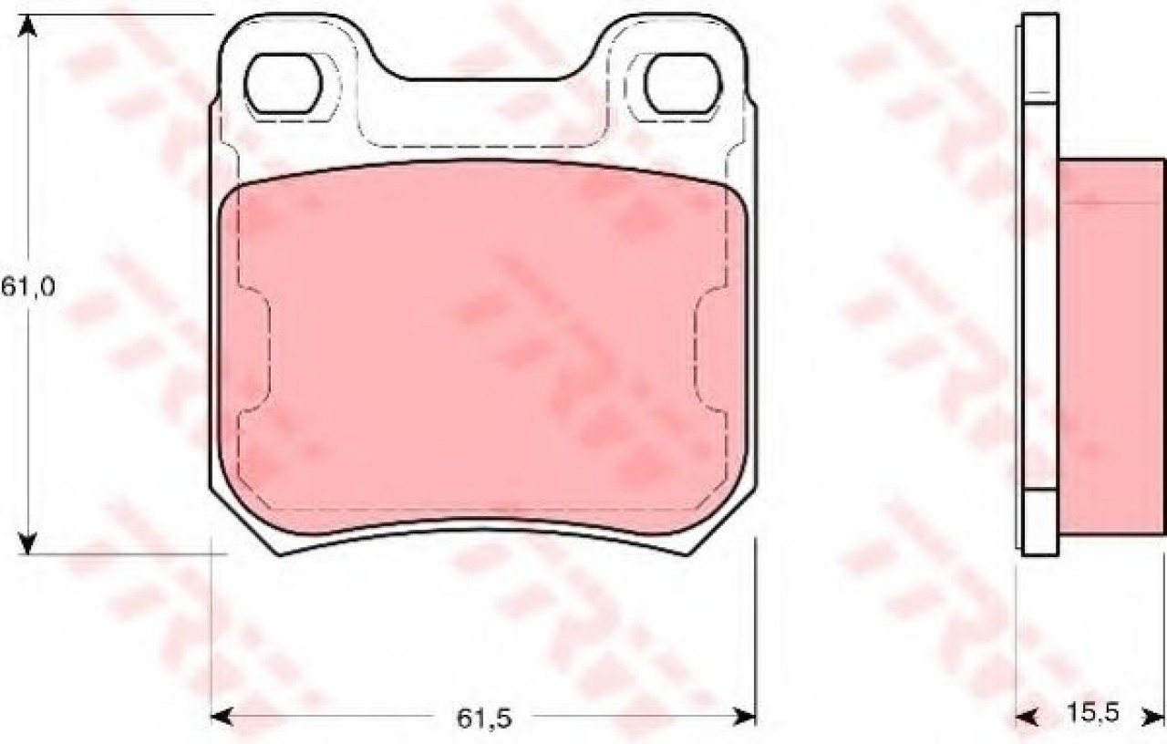 Set placute frana,frana disc SAAB 9-3 (YS3D) (1998 - 2003) TRW GDB1346 piesa NOUA