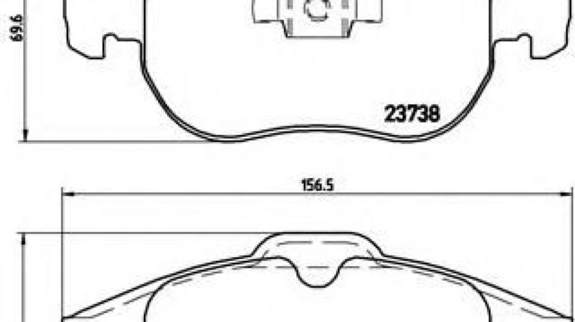 Set placute frana,frana disc SAAB 9-3 (YS3F) (2002 - 2016) BREMBO P 59 043 piesa NOUA