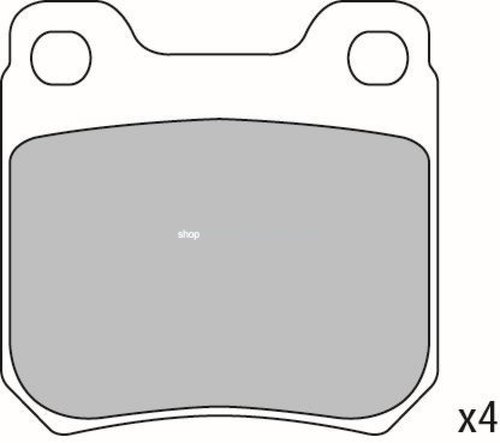 Set placute frana,frana disc SAAB 9-5 (YS3E) (1997 - 2009) KRIEGER 0950006336 piesa NOUA