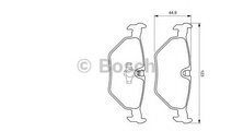 Set placute frana,frana disc SAAB 9-5 (YS3E) (1997...