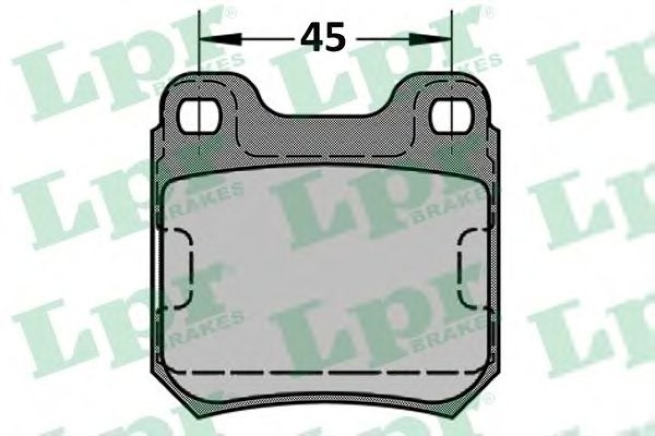 Set placute frana,frana disc SAAB 9-5 (YS3E) (1997 - 2009) LPR 05P334 piesa NOUA