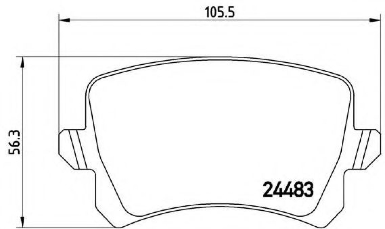 Set placute frana,frana disc SEAT ALHAMBRA (710, 711) (2010 - 2016) BREMBO P 85 109 piesa NOUA