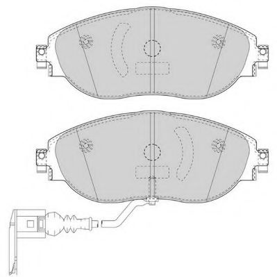 Set placute frana,frana disc SEAT ALHAMBRA (710, 711) (2010 - 2016) JURID 573418J piesa NOUA