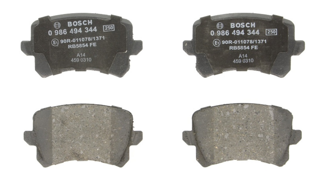 Set placute frana,frana disc SEAT ALHAMBRA (710, 711) (2010 - 2016) BOSCH 0 986 494 344 piesa NOUA