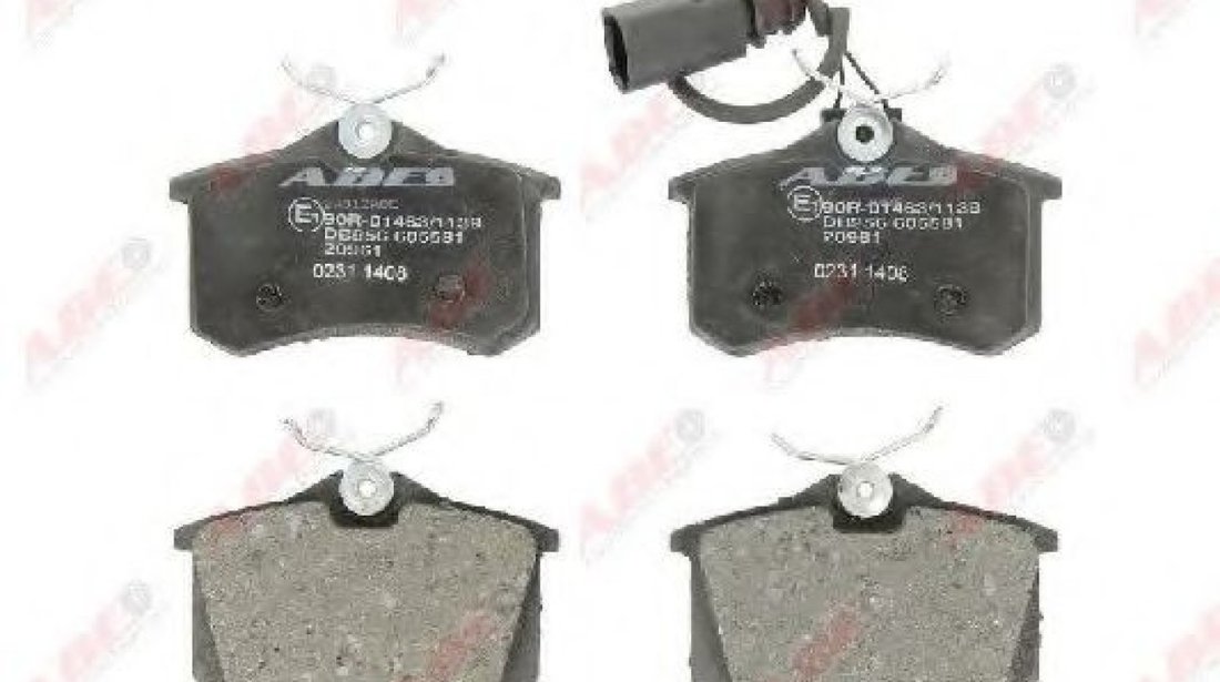 Set placute frana,frana disc SEAT ALHAMBRA (7V8, 7V9) (1996 - 2010) ABE C2W012ABE piesa NOUA