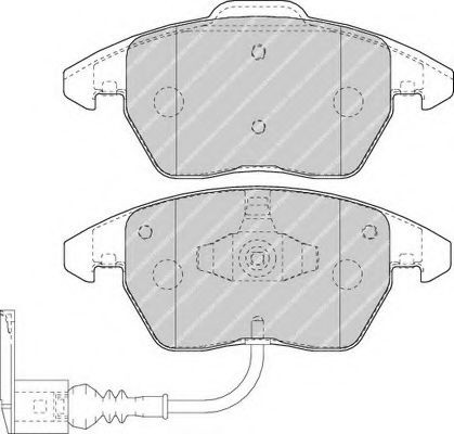 Set placute frana,frana disc SEAT ALTEA (5P1) (2004 - 2016) FERODO FDB1641 piesa NOUA