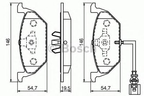 Set placute frana,frana disc SEAT ALTEA XL (5P5, 5P8) (2006 - 2016) BOSCH 0 986 494 019 piesa NOUA