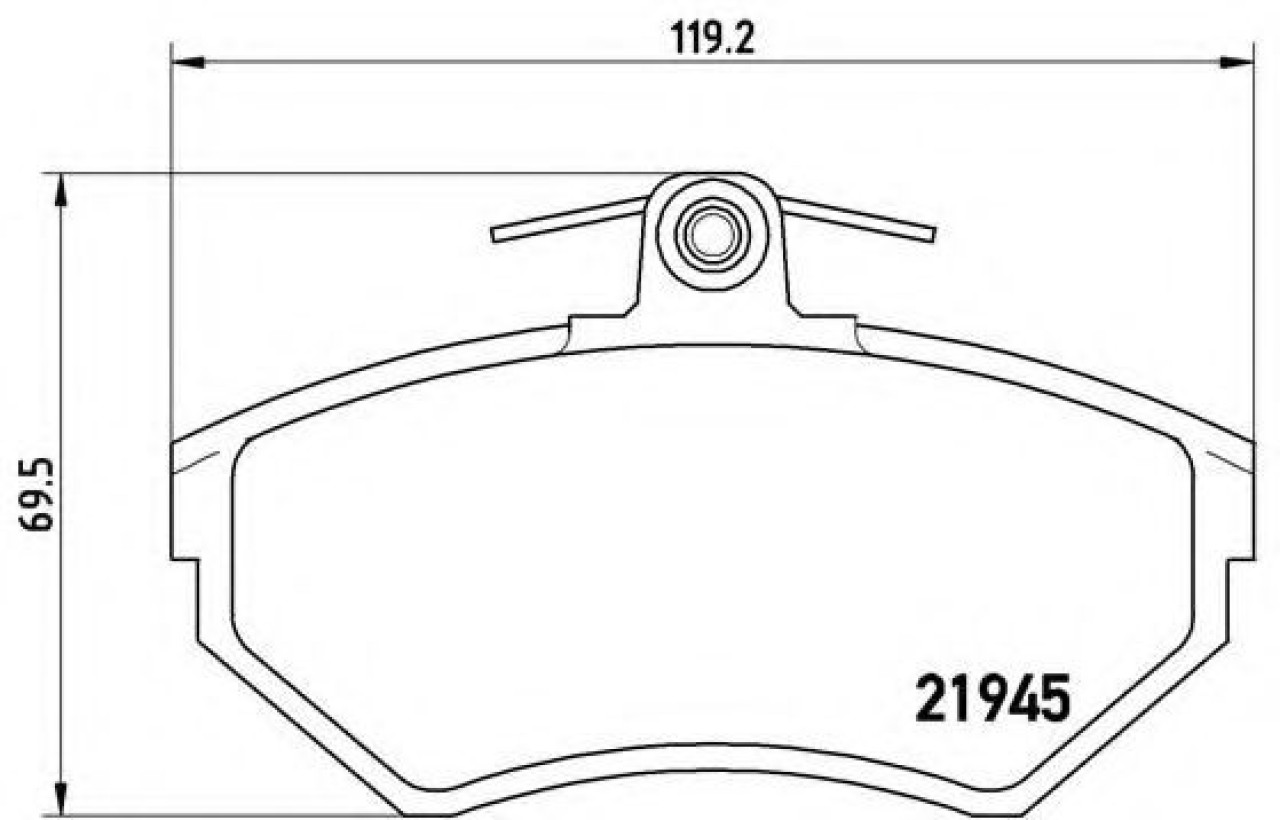 Set placute frana,frana disc SEAT CORDOBA (6K1, 6K2) (1993 - 1999) BREMBO P 85 032 piesa NOUA