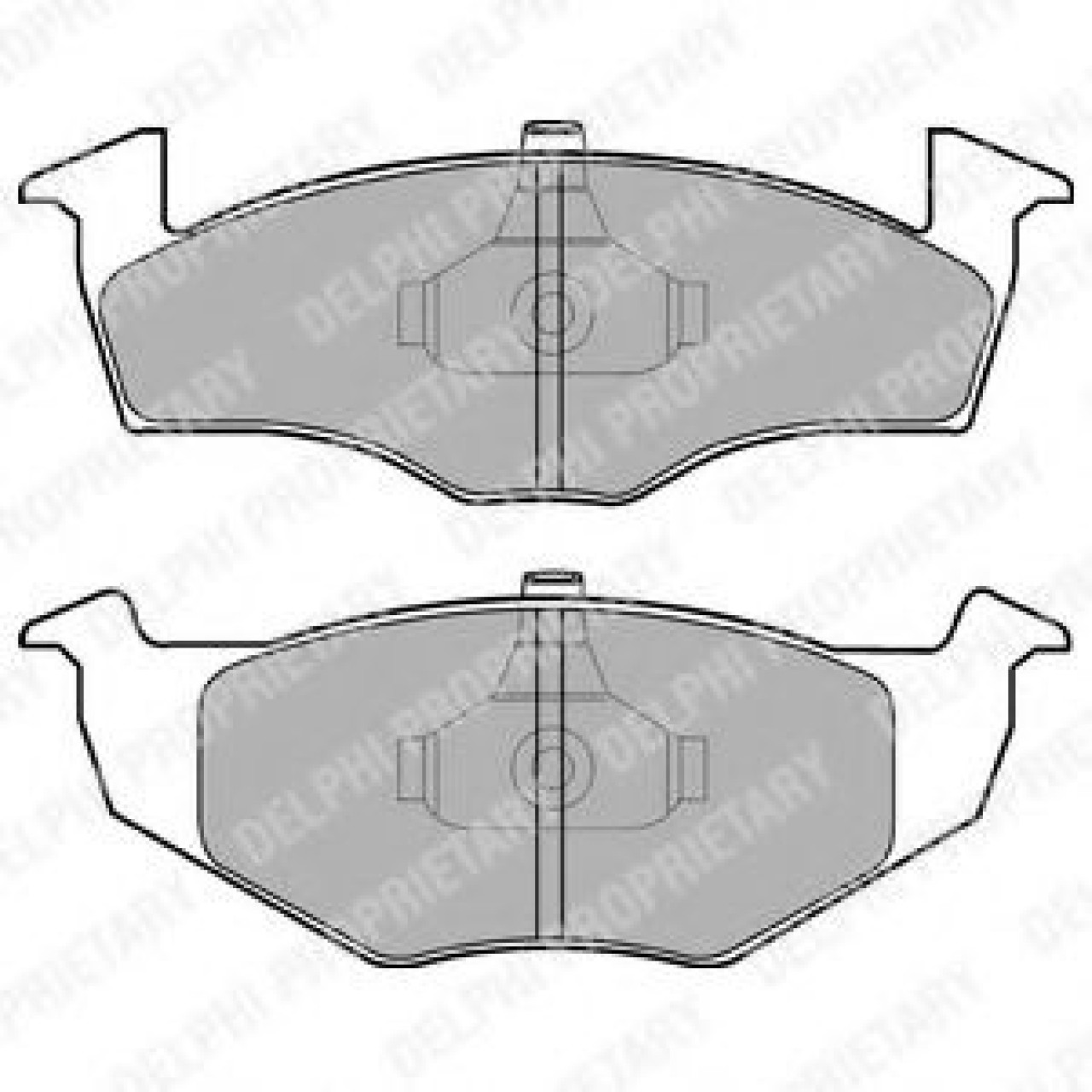 Set placute frana,frana disc SEAT CORDOBA (6K1, 6K2) (1993 - 1999) DELPHI LP1591 piesa NOUA