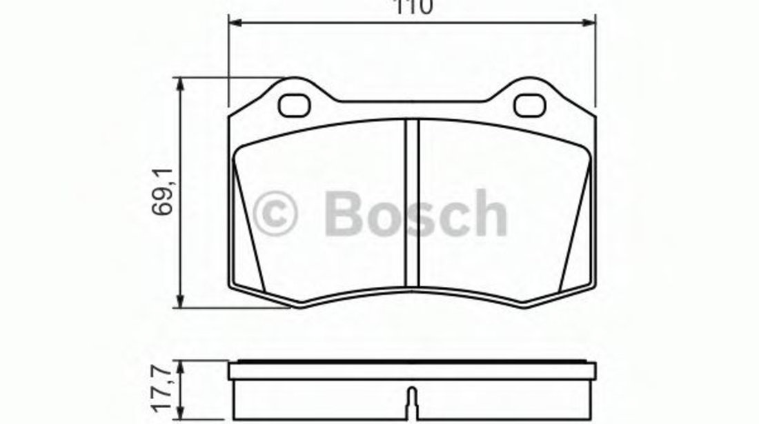 Set placute frana,frana disc SEAT CORDOBA (6K2) (1999 - 2002) BOSCH 0 986 494 486 piesa NOUA