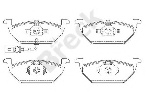 Set placute frana,frana disc SEAT CORDOBA (6L2) (2002 - 2009) Break 23131 00 702 10 piesa NOUA